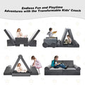 Gray 10 Pcs Kids Play Sofa X84108