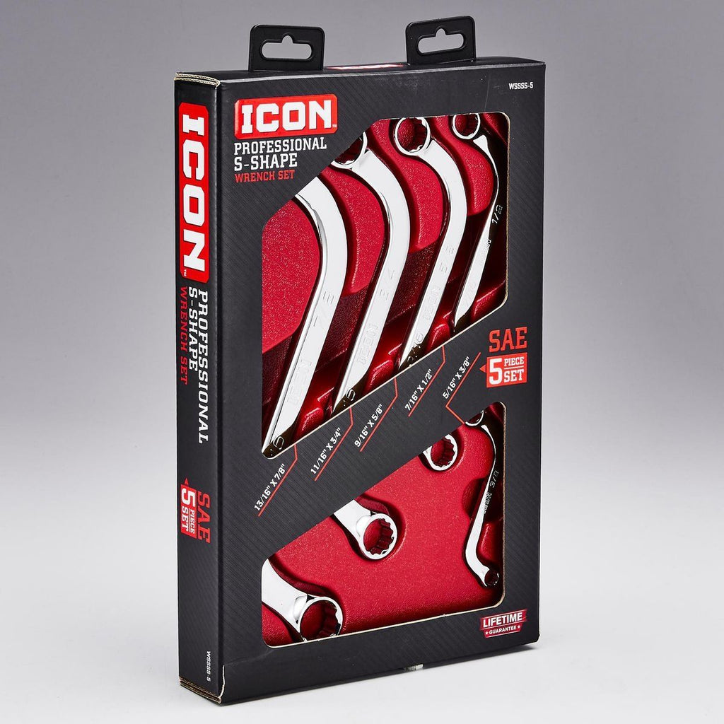 S-Shaped SAE Wrench Set, 5 Piece S6802
