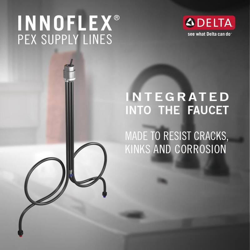 2-Handle Widespread Bathroom Faucet in Matte Black B591