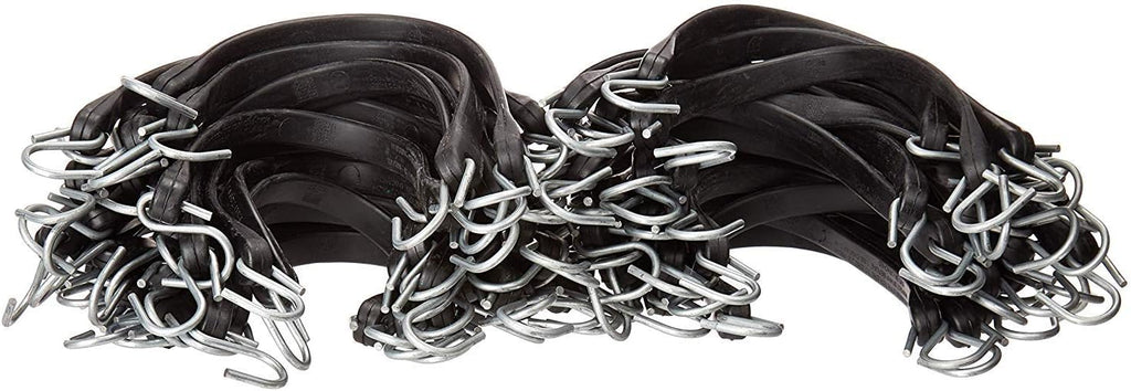 Pack of 25 41 inch Rubber Bungee Cords with Metal S Hooks C148907