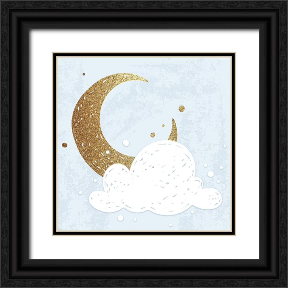 Black Ornate Wood Framed Art Print X180