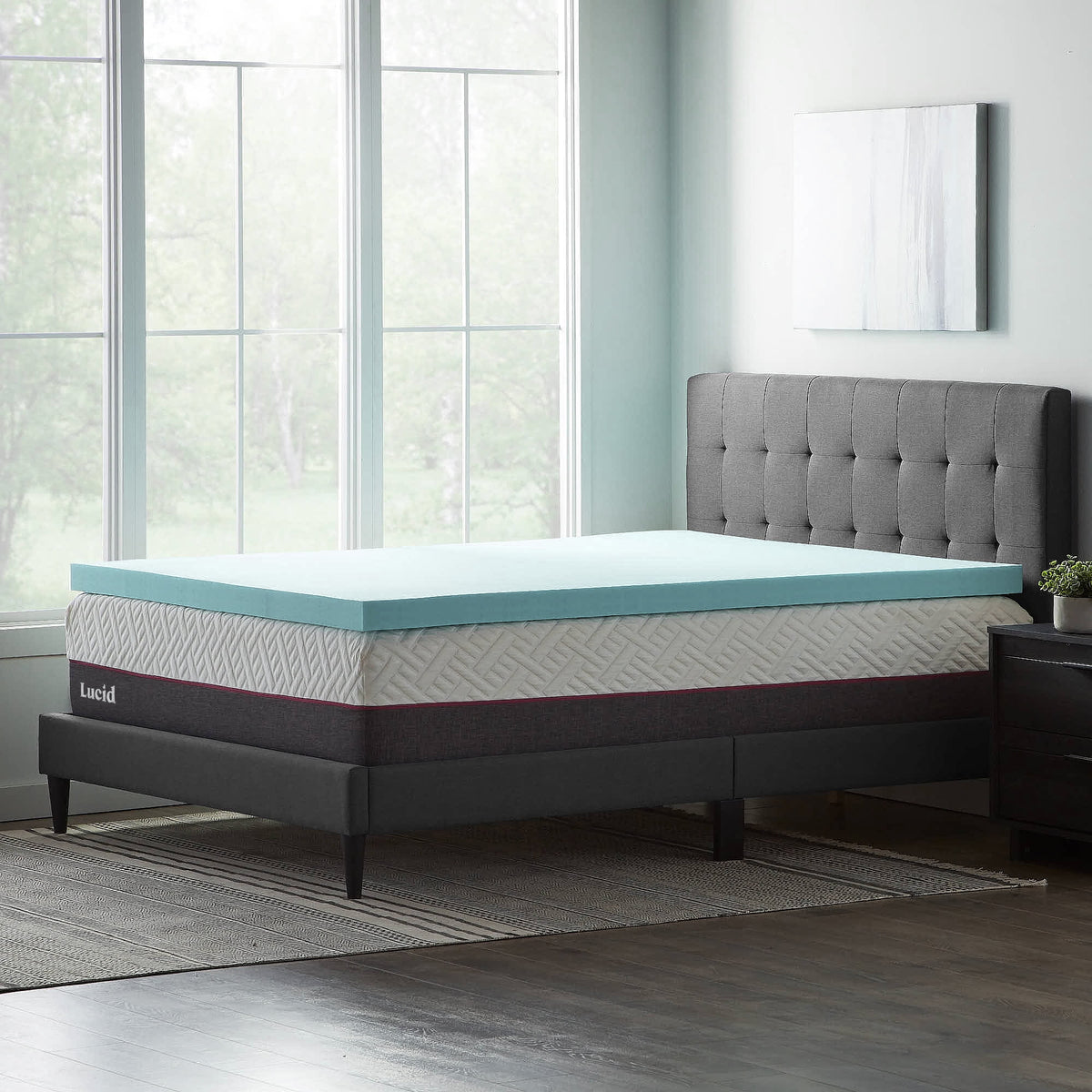 3" Cooling Gel Memory Foam Mattress Topper, Twin-XL B11032