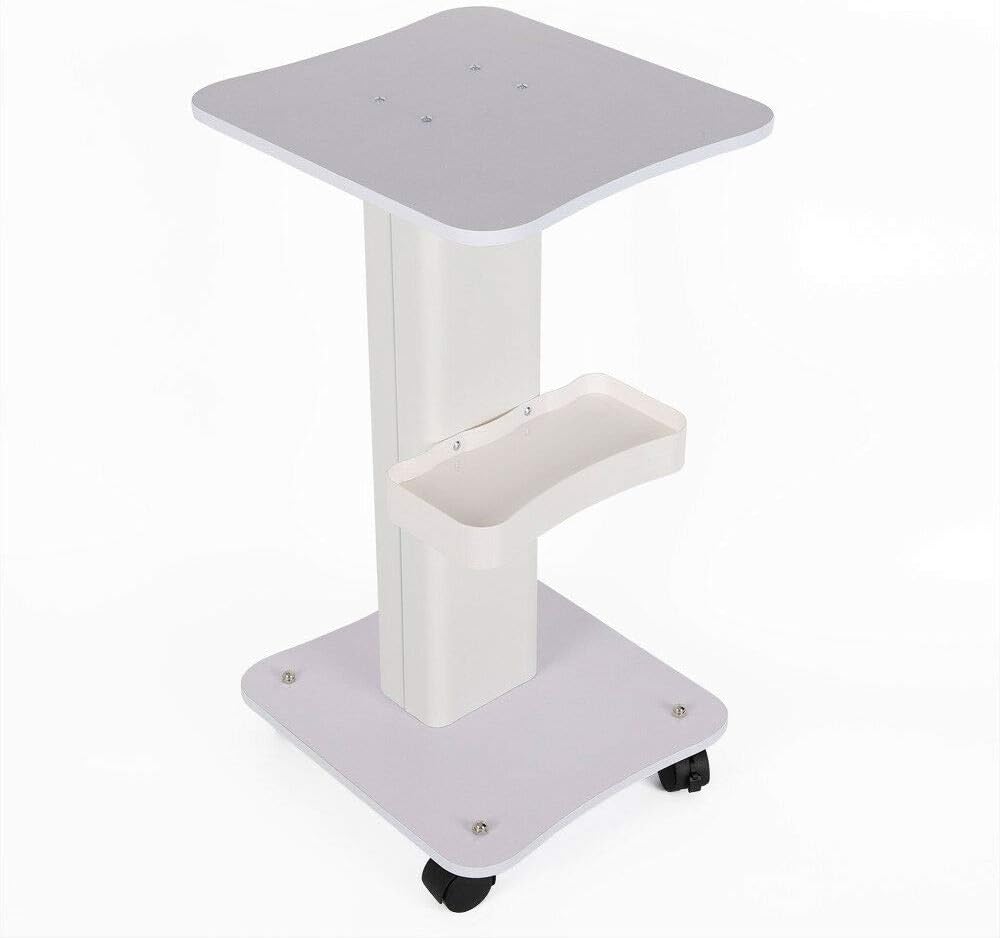 White Rolling Cart with Wheels, Pack of 2 N2782