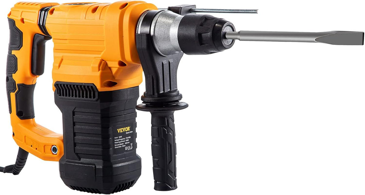 1500W SDS-Plus Rotary Hammer with Chisels, Drill Bits and Case X753