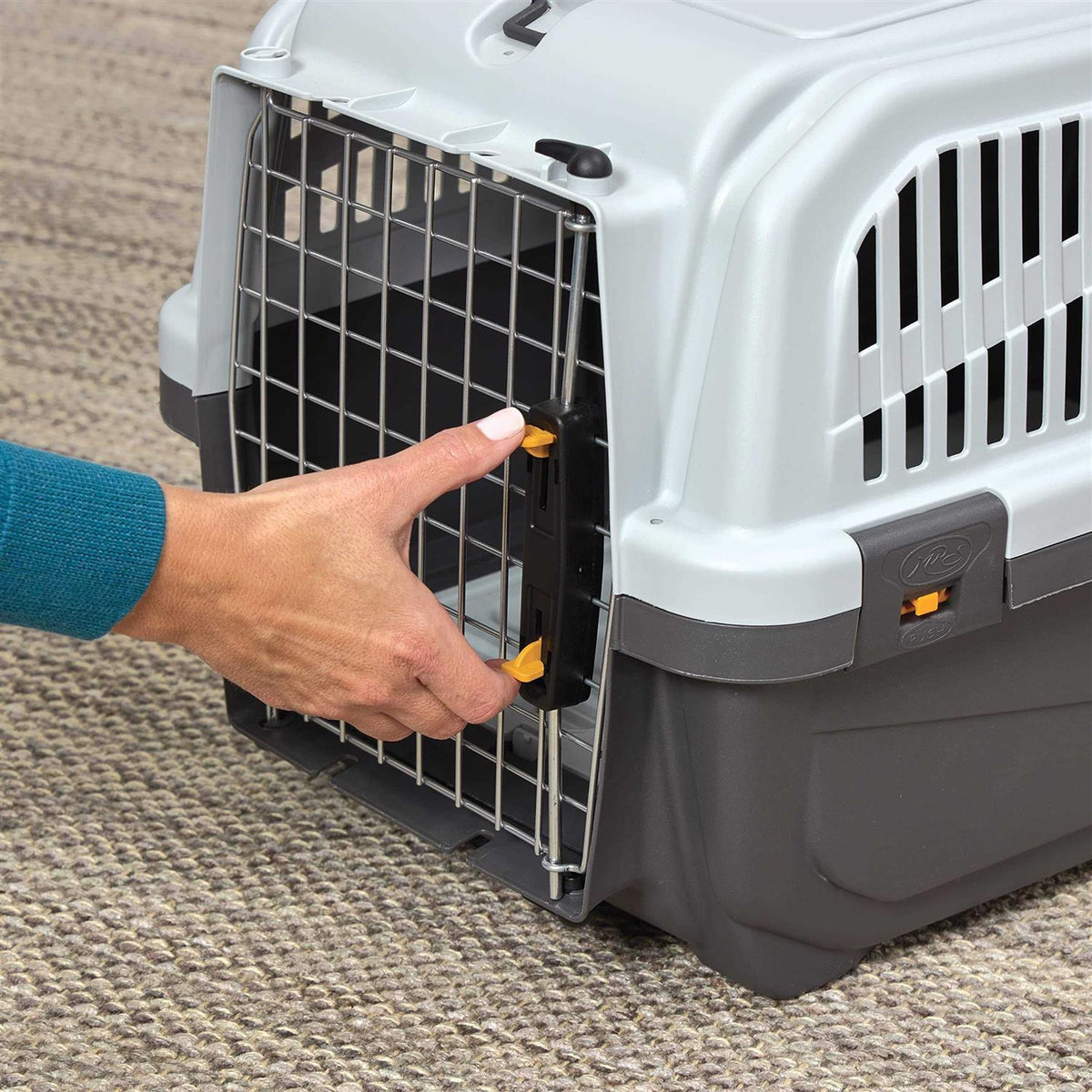 24” Plastic Cat Carrier with Litter Pan C4330