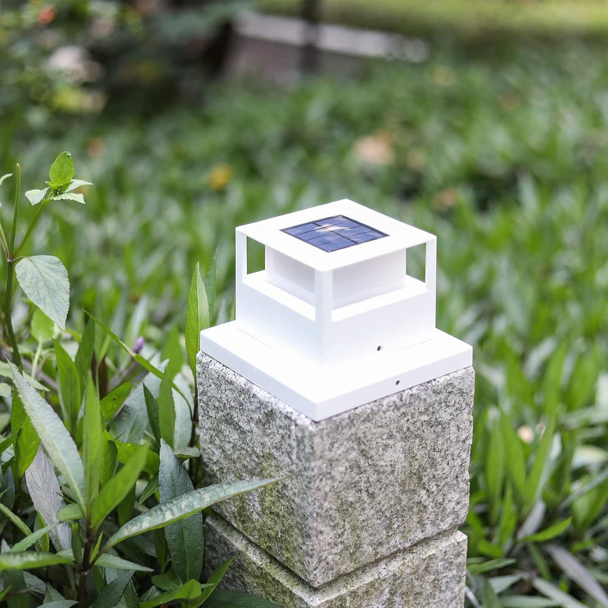 6 Pack White Solar Post Cap Lights G4137