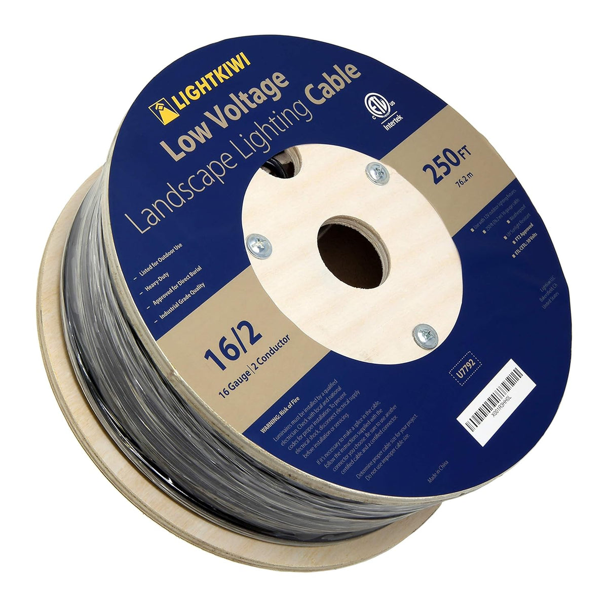 16AWG 2-Conductor Direct Burial Wire 250ft N86776