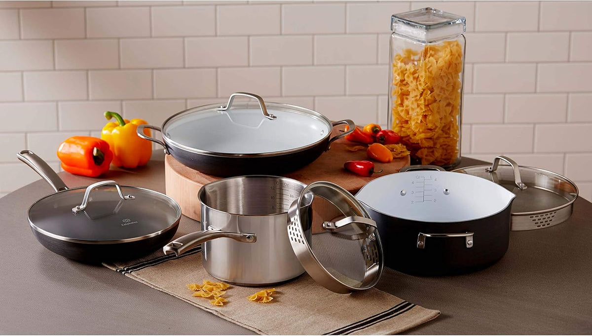 Black 10-Inch Omelette Fry Pan with Cover X406