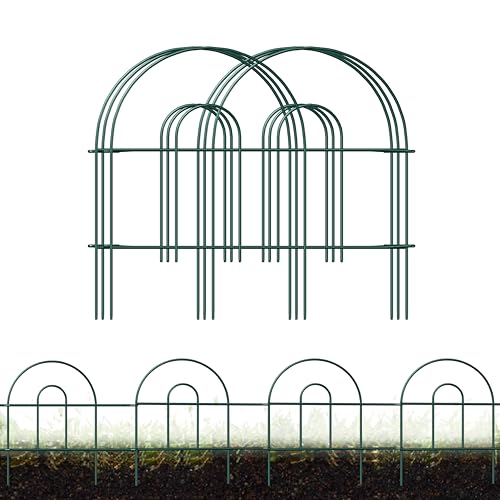 Green 32inX20ft Metal Garden Fencing D74244
