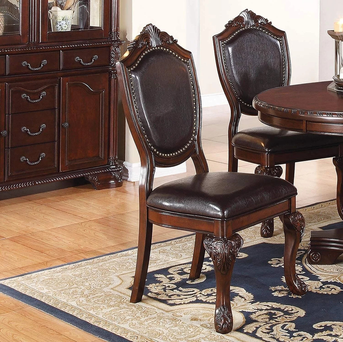 Brown Set of 2 Dining Chairs B8143