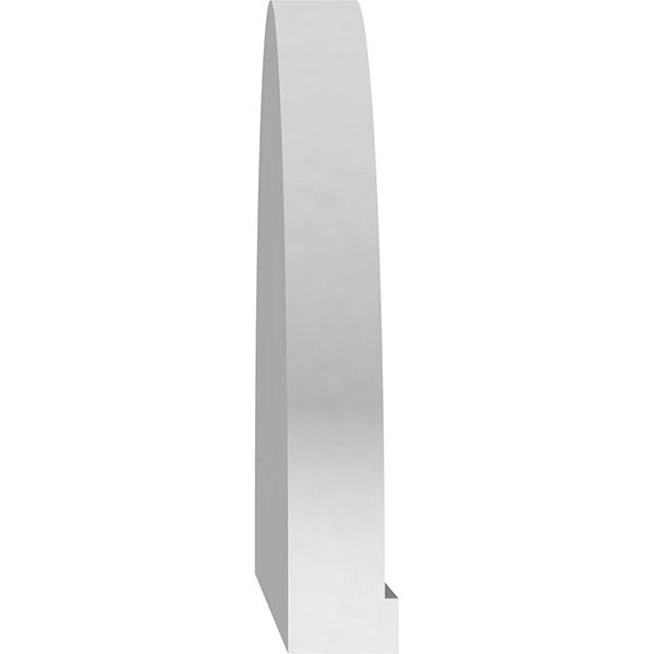 46x22W x 12-1/2x22H x 2x22P Elliptical Sunburst PVC Pediment H5686