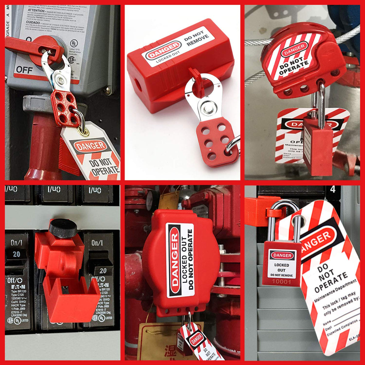 Lockout Tagout Kit with 69 Component M246274