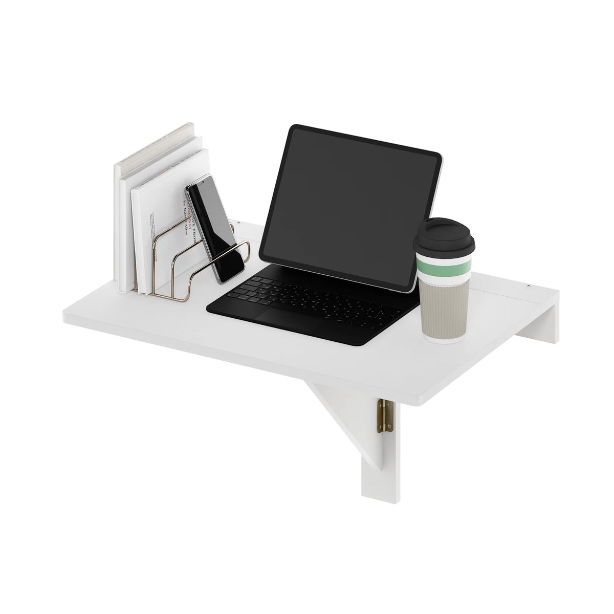 White Wall Mounting Folding Table M557