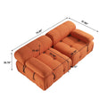 Orange Teddy Sectional Sofa C8372