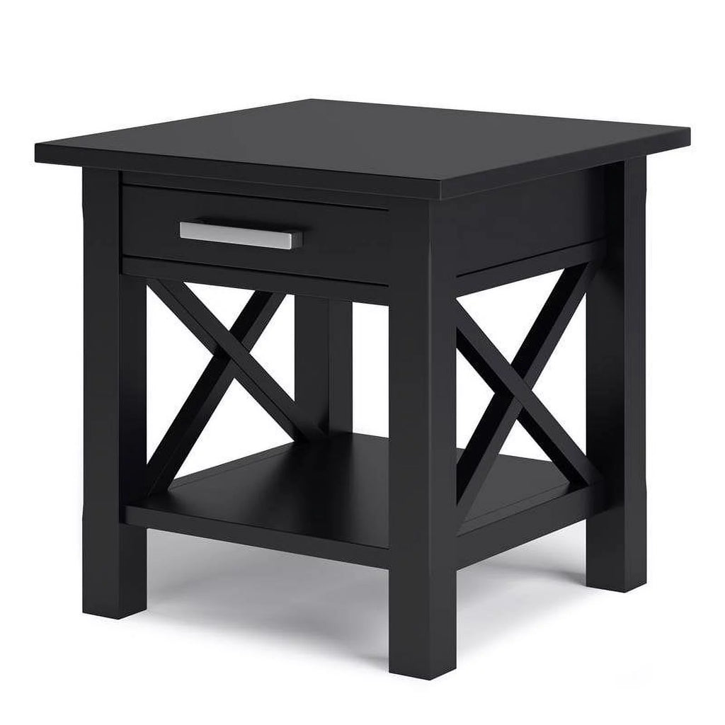 Solid Wood End Table with Storage G117915