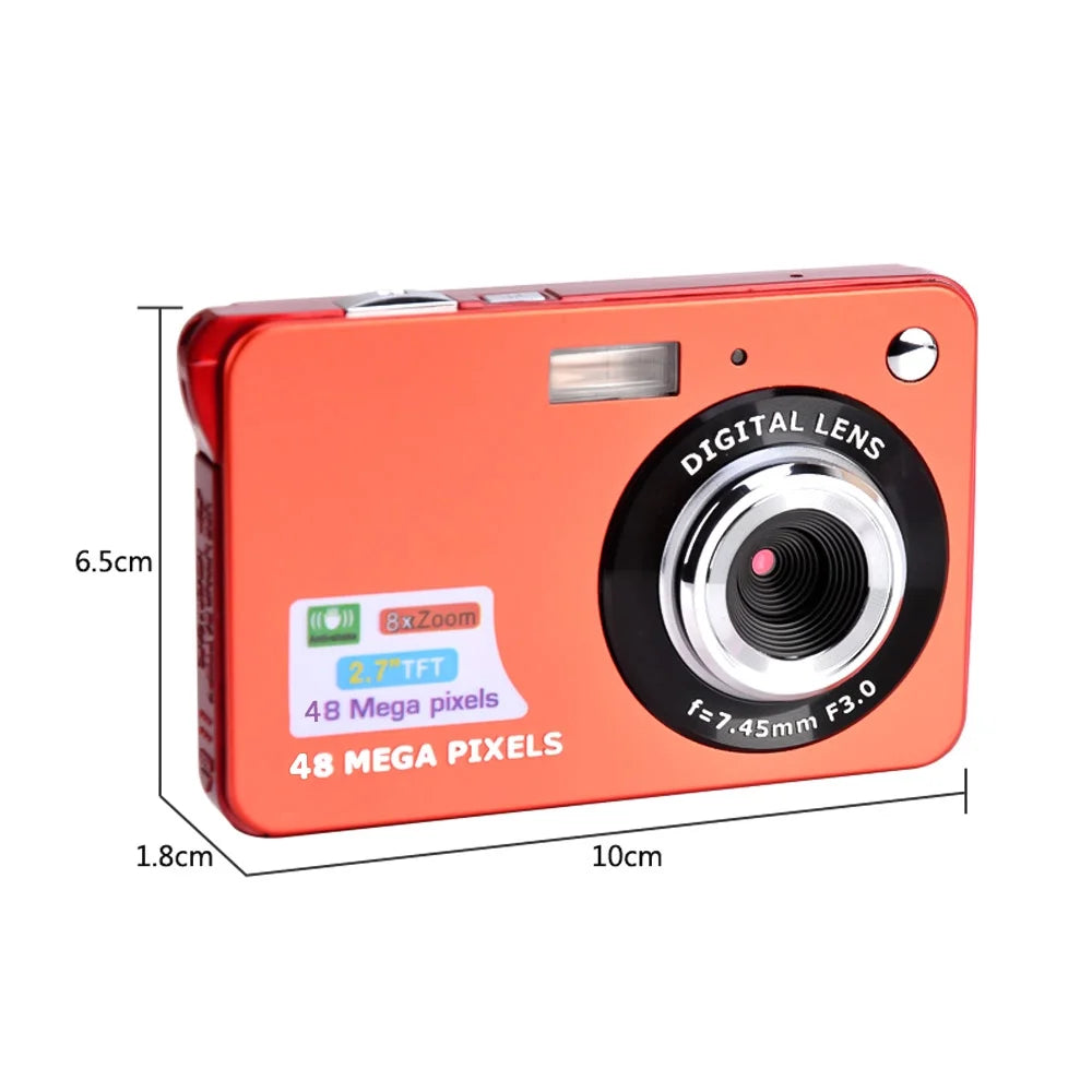 Digital Camera 18mp 2.7 Inch Lcd Screen 8x With Battery Pocket Camera F48930
