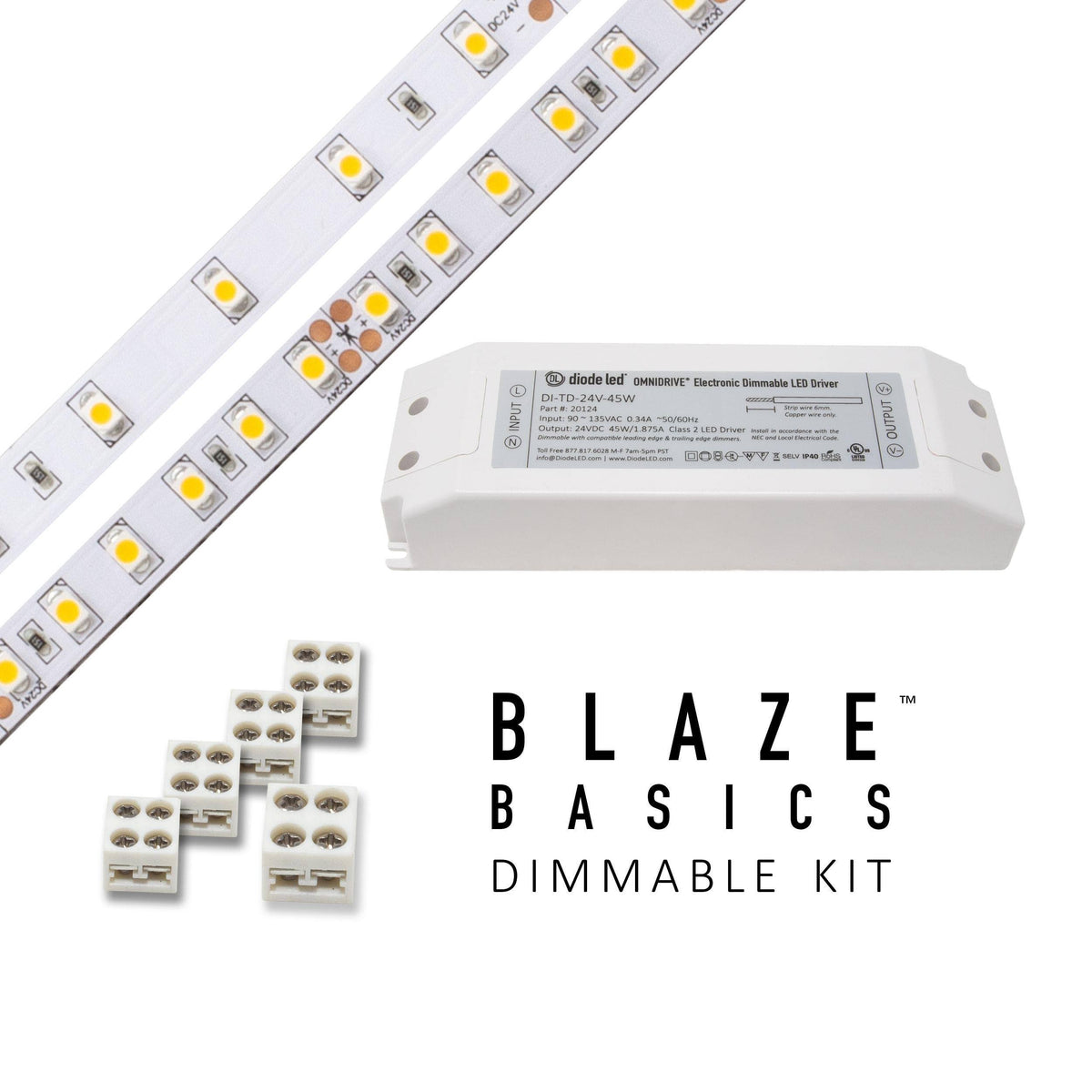 LED Tape Light Kit 3000K 24V S15405
