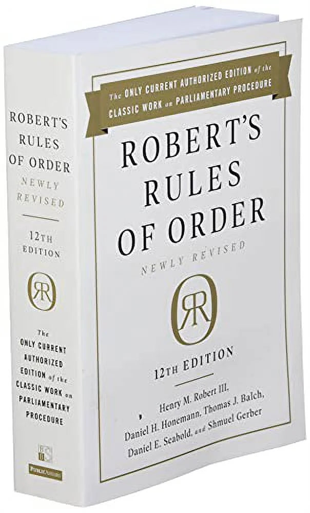 Robert's Rules of Order Newly Revised, 12th edition (Paperback) A477502