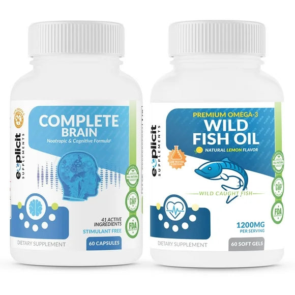 Nootropic and Omega 3 Combo Stack S19065