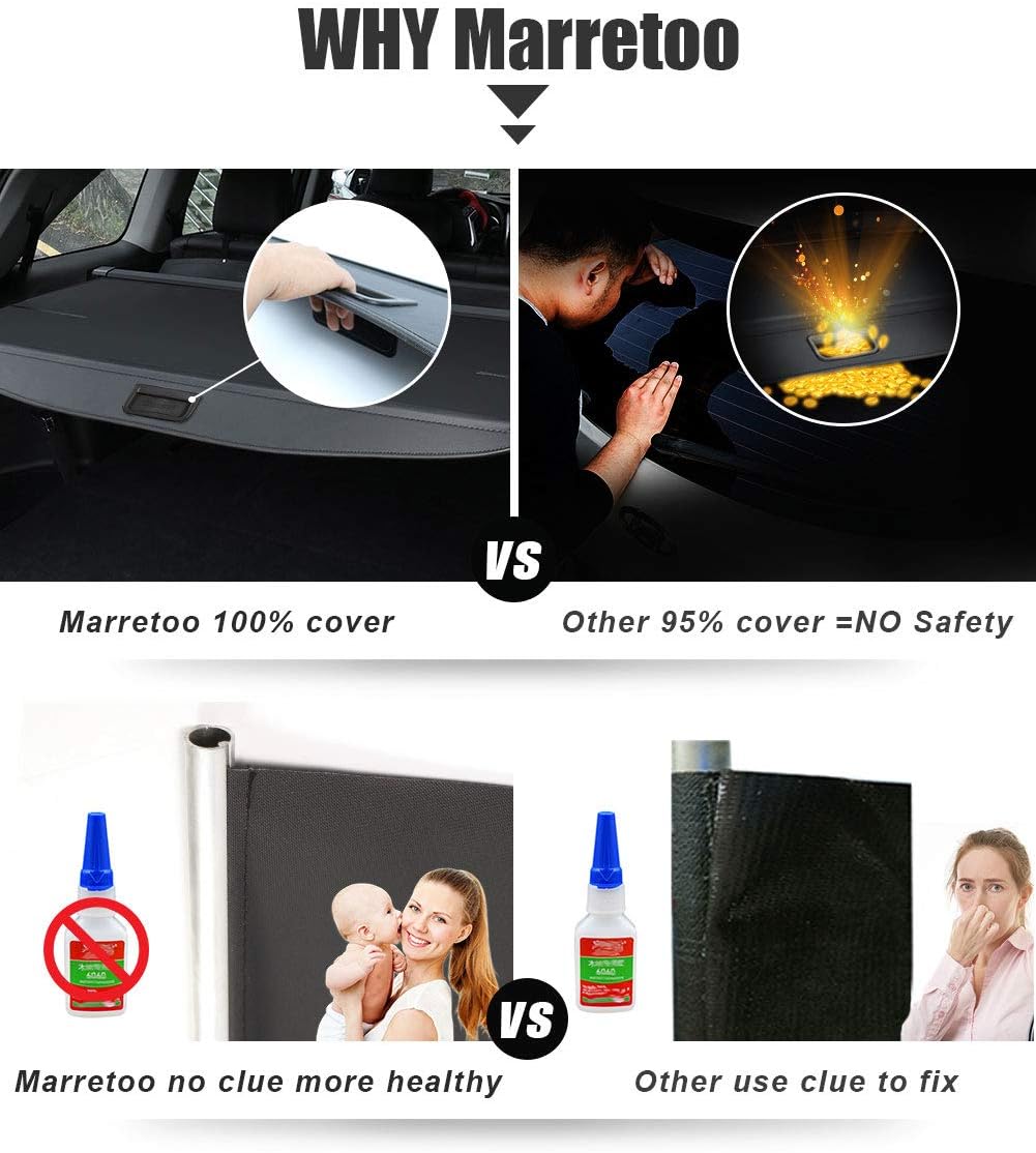 Black Retractable Cargo Cover Y17603