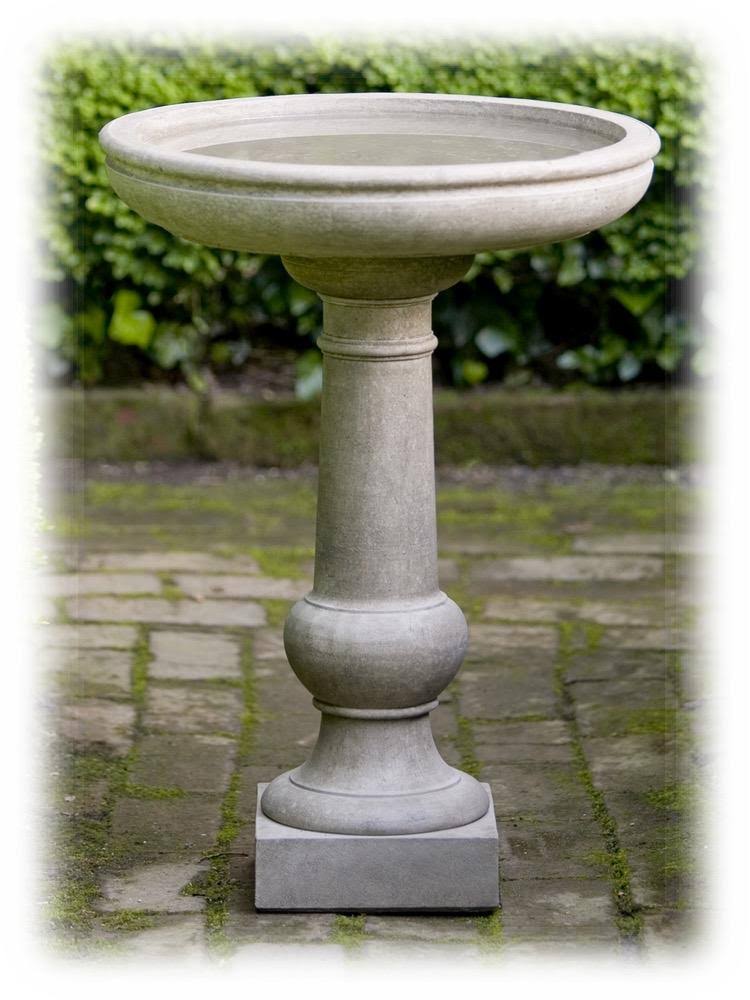 Grey Stone Tea Table Birdbath R99180