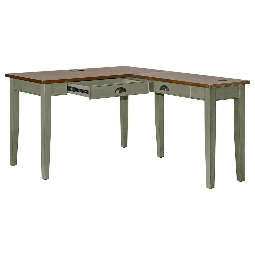 L-shaped Wood Writing Desk N6125