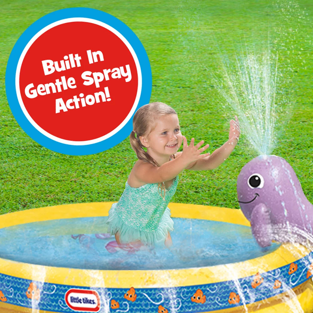Round Splash Pool with Whale Sprinkler and Spray Mat M154286
