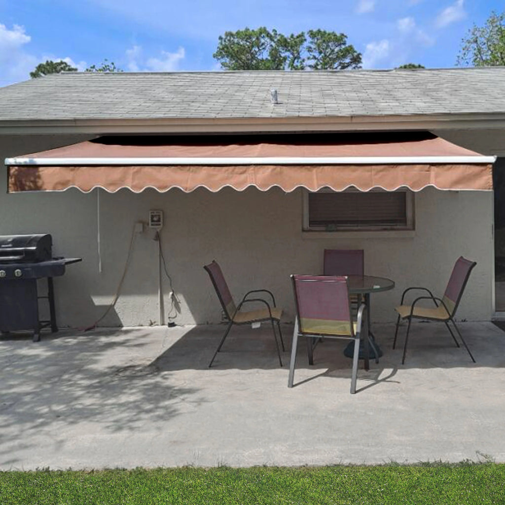 13' x 10' Retractable Patio Awning Canopy I625412
