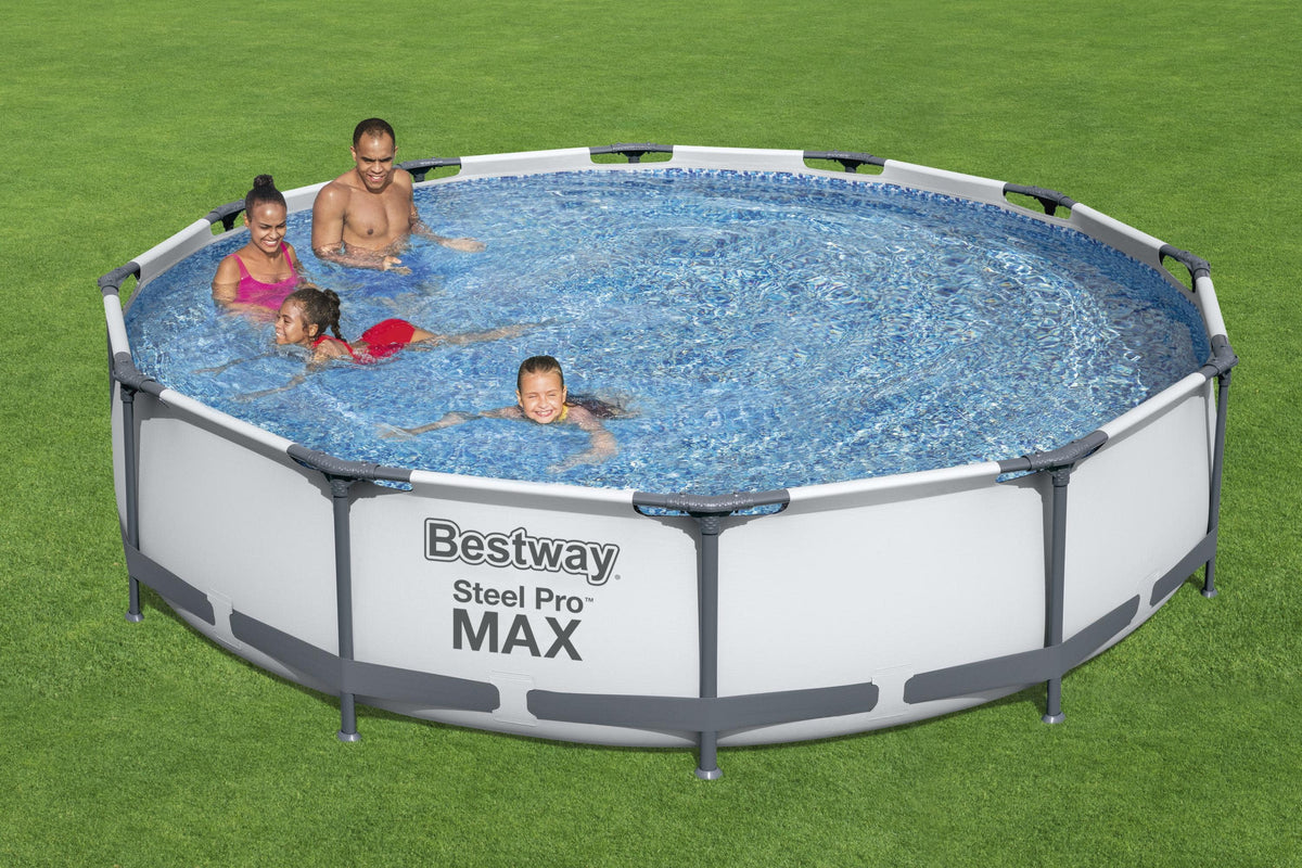 12-Foot by 30-inch Round Frame Swimming Pool Set U495