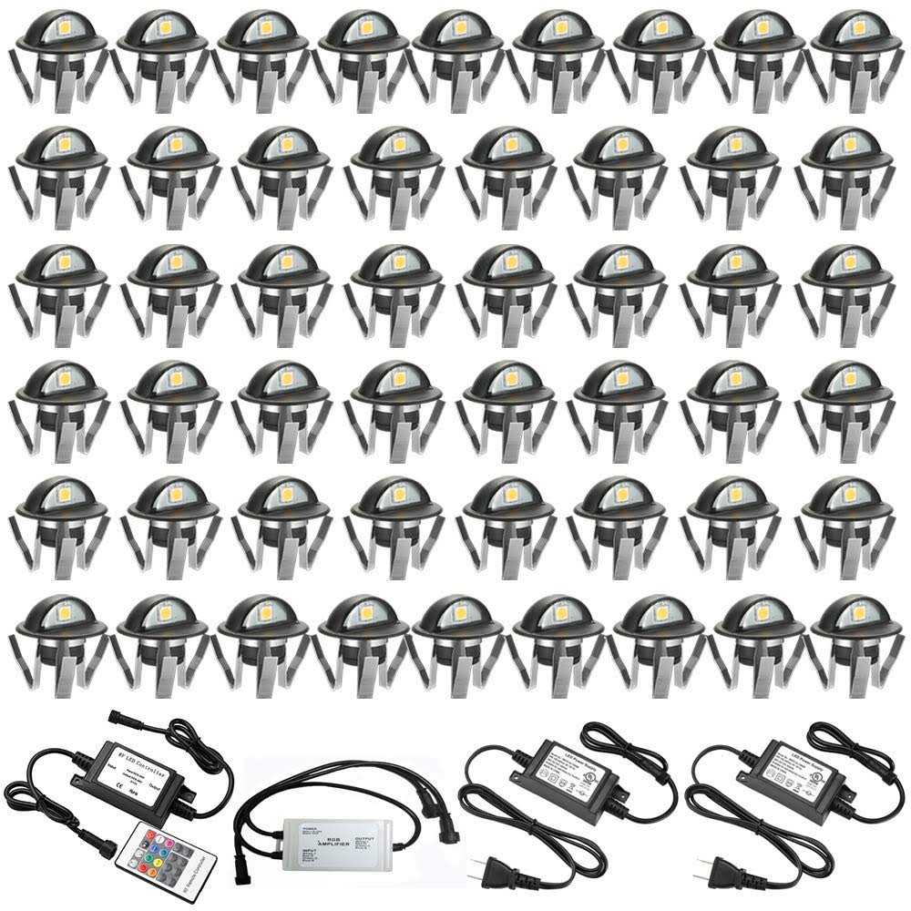 50 Pc Low Voltage LED Deck Light Kit Y296