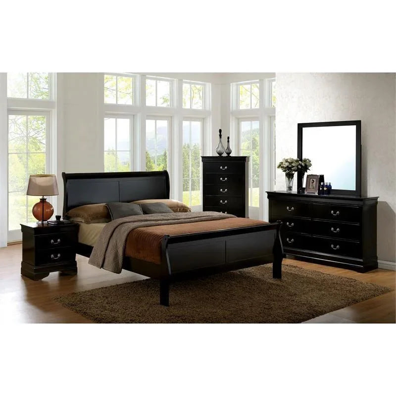 Black 5pcs Bedroom Set I4802