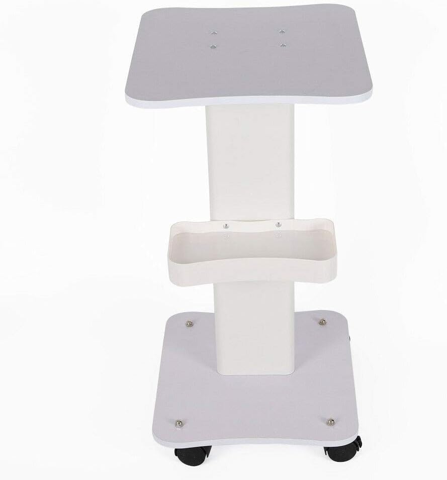 White Rolling Cart with Wheels, Pack of 2 N2782