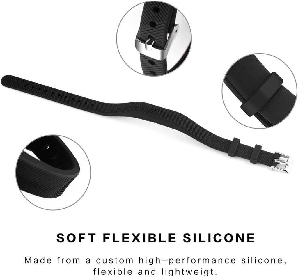 Silicone Wristband Replacement for Fitbit Flex 2 (4 Pack) G554606
