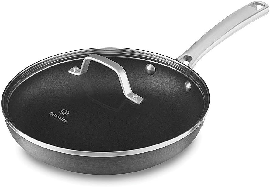 Black 10-Inch Omelette Fry Pan with Cover X406