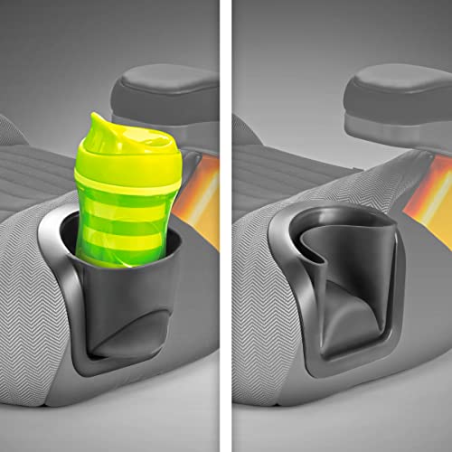 Backless Booster Car Seat with LATCH Attachment, Portable Car Booster Seat for Children 40-110 lbs. T867