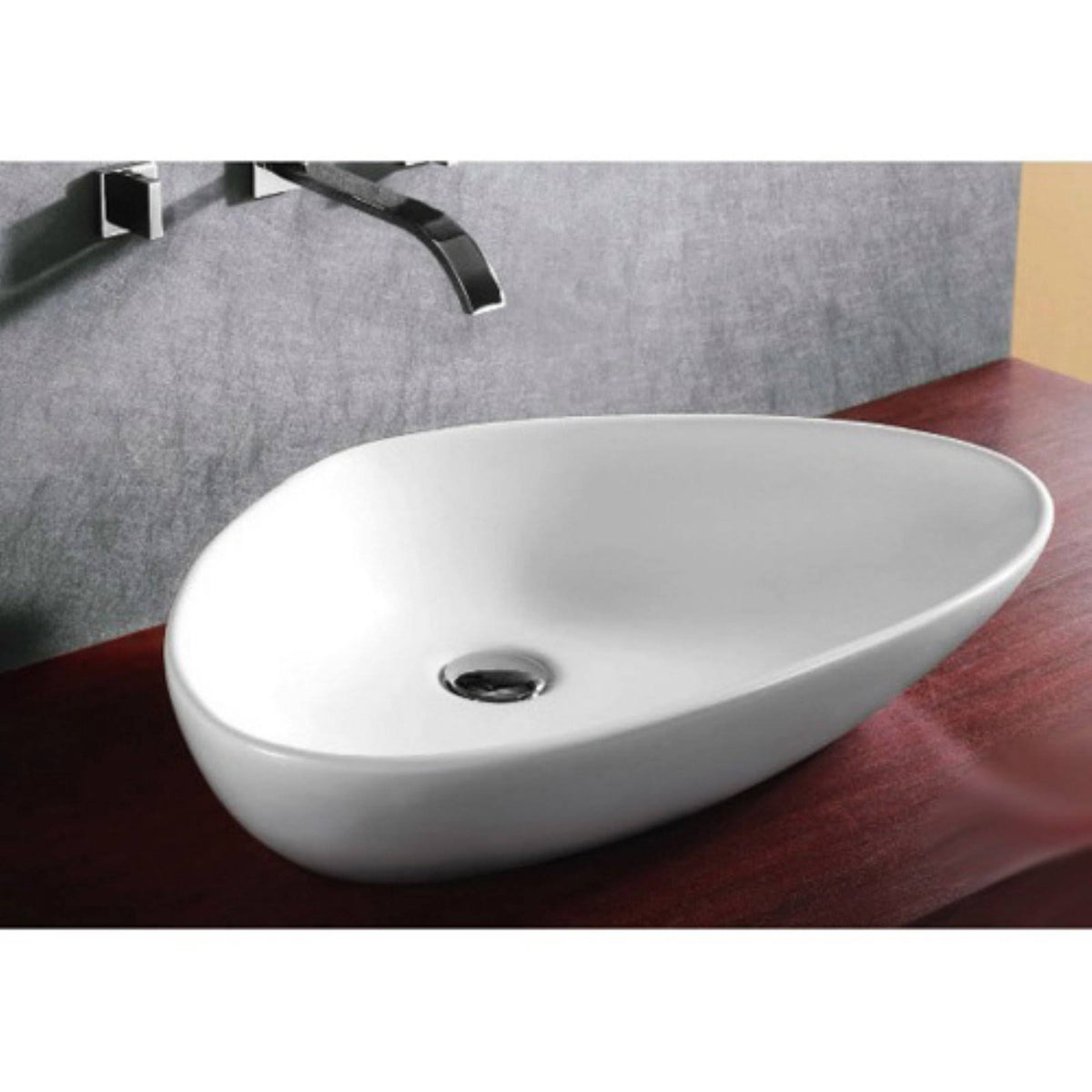 White Bathroom Sink J41766