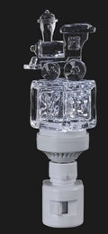 6.5" Icy Crystal LED Lighted Baby Block Night Light R431161
