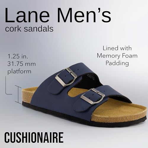 Cork Footbed Mens Leather Sandals T277413
