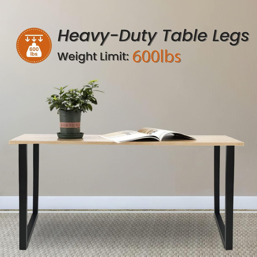 28'' Height 17.7'' Wide Black Metal Table Legs 2 PCS J15025