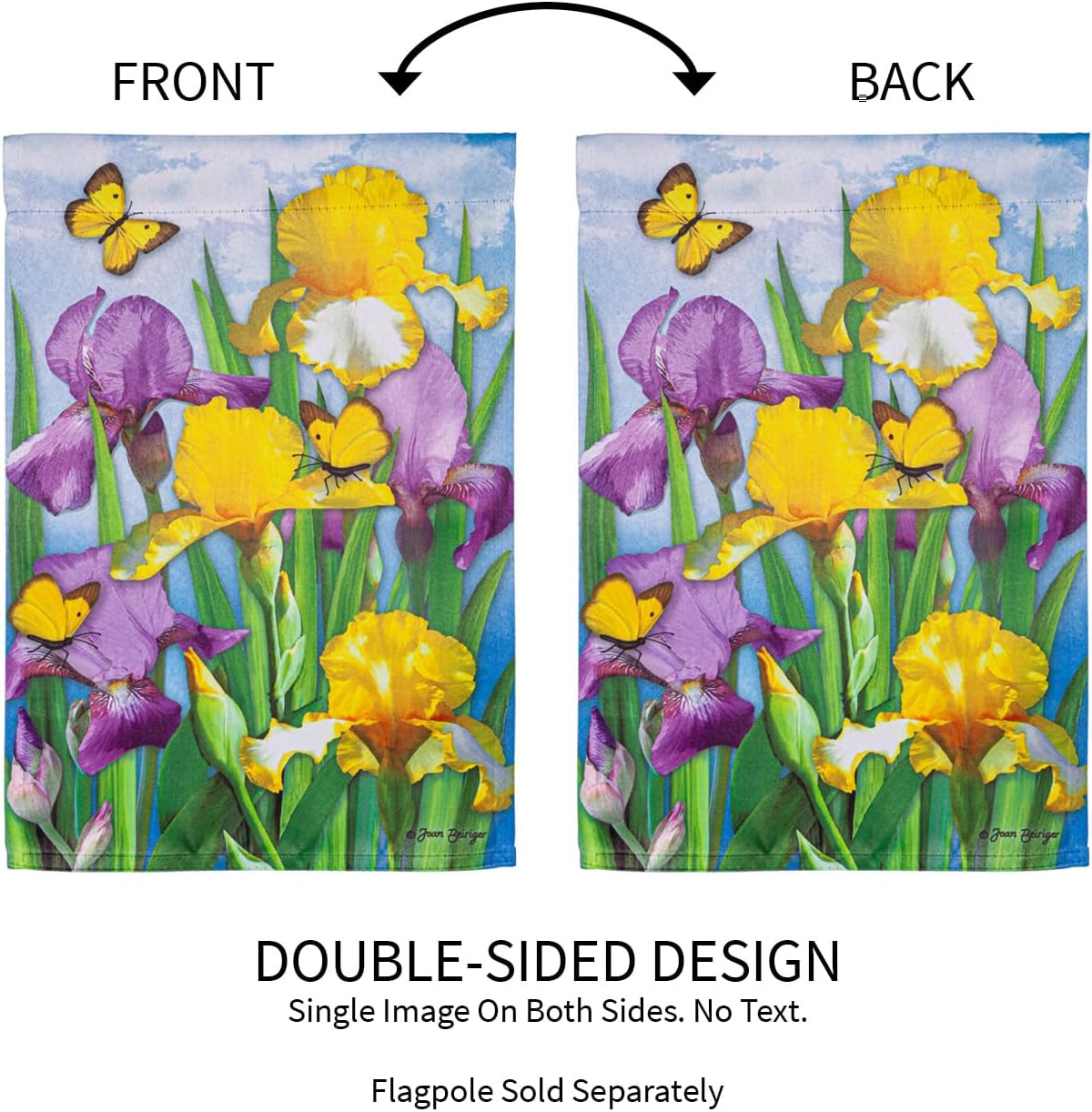 Suede Garden Flag 12x18 double sided Q674215