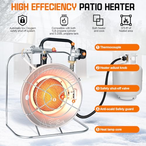 Portable Propane Heater/Cooker S590367