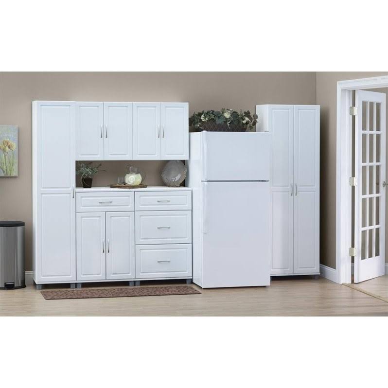 White Utility Storage Cabinet W7966