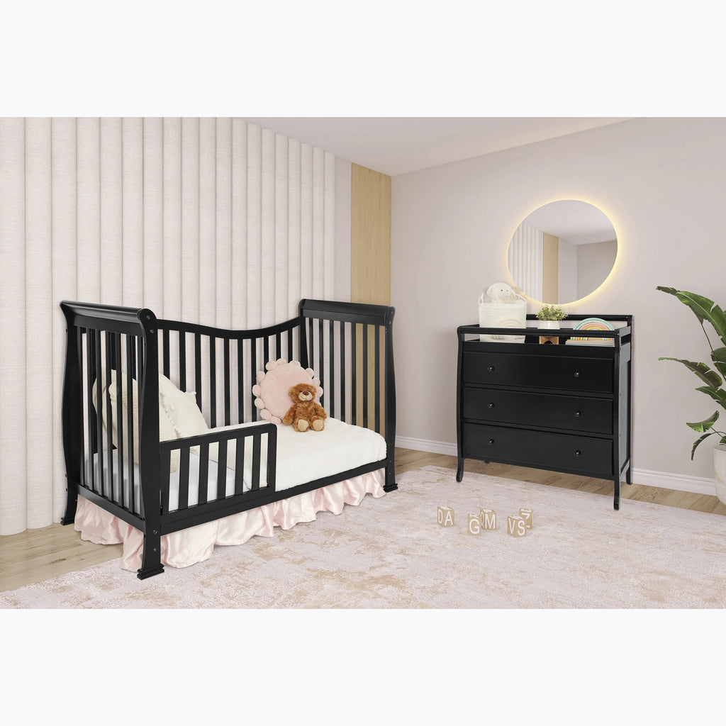Black Convertible Crib R5547