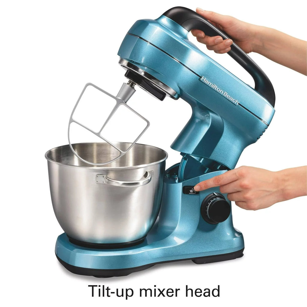 4 Qt 7-Speed Tilt Head Stand Mixer Blue Z178