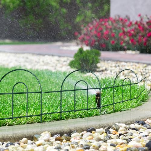 Green 32inX20ft Metal Garden Fencing D74244