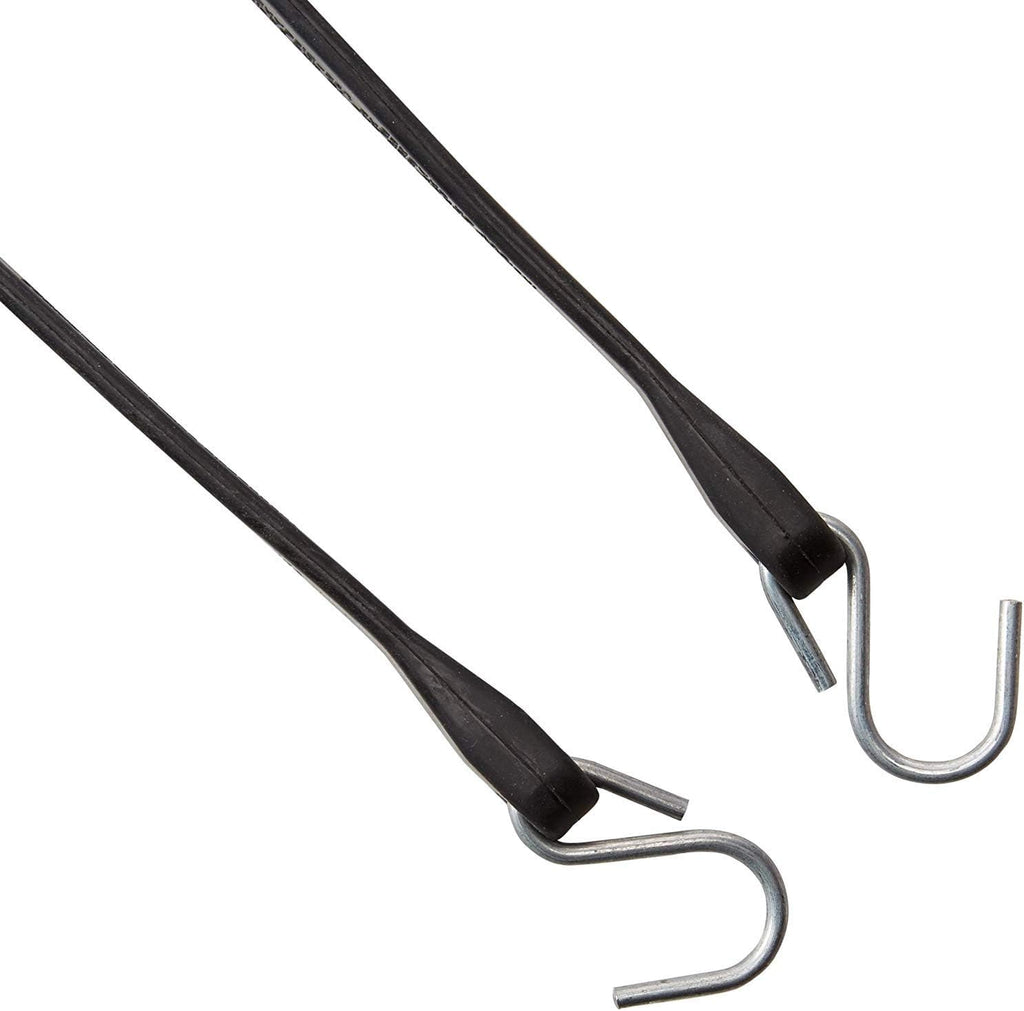 Pack of 25 41 inch Rubber Bungee Cords with Metal S Hooks C148907