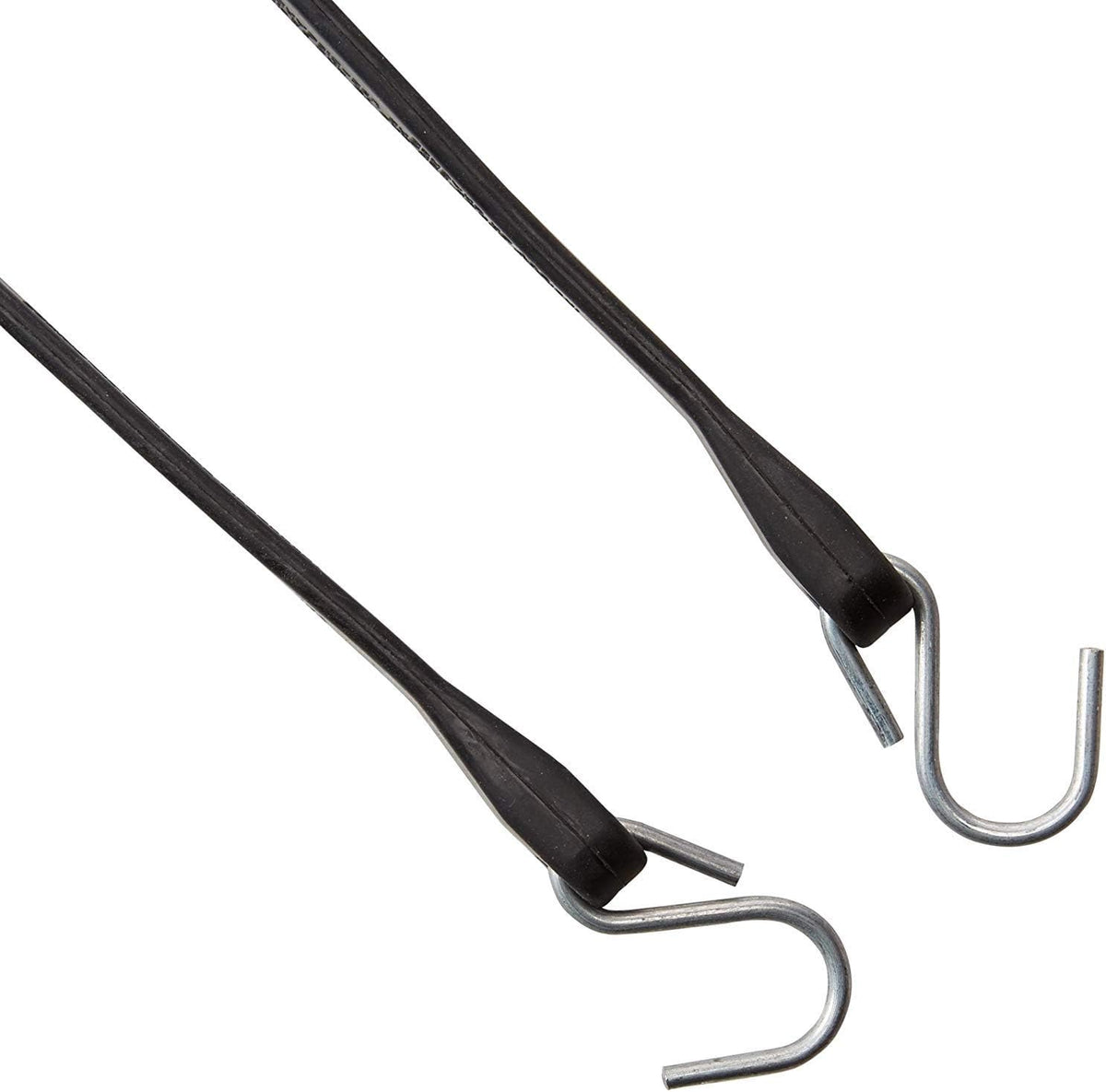 Pack of 25 41 inch Rubber Bungee Cords with Metal S Hooks C148907