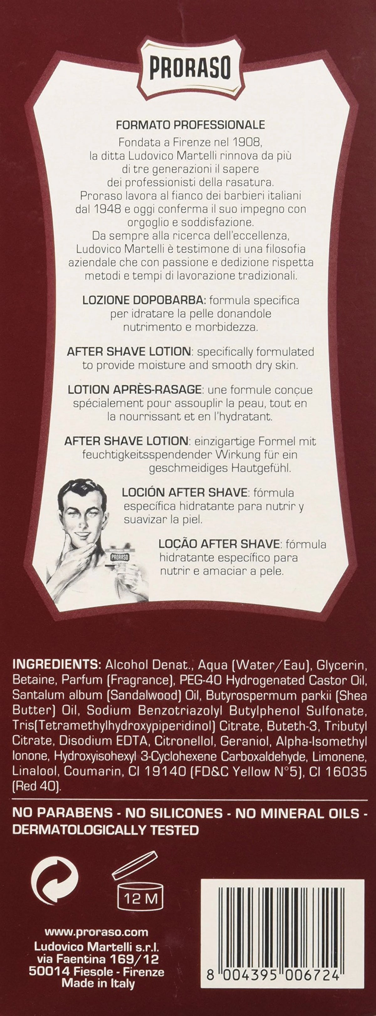 Sandalwood and Shea Butter After Shave Lotion 400ml Y76237