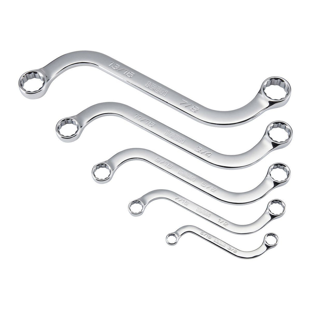 S-Shaped SAE Wrench Set, 5 Piece S6802