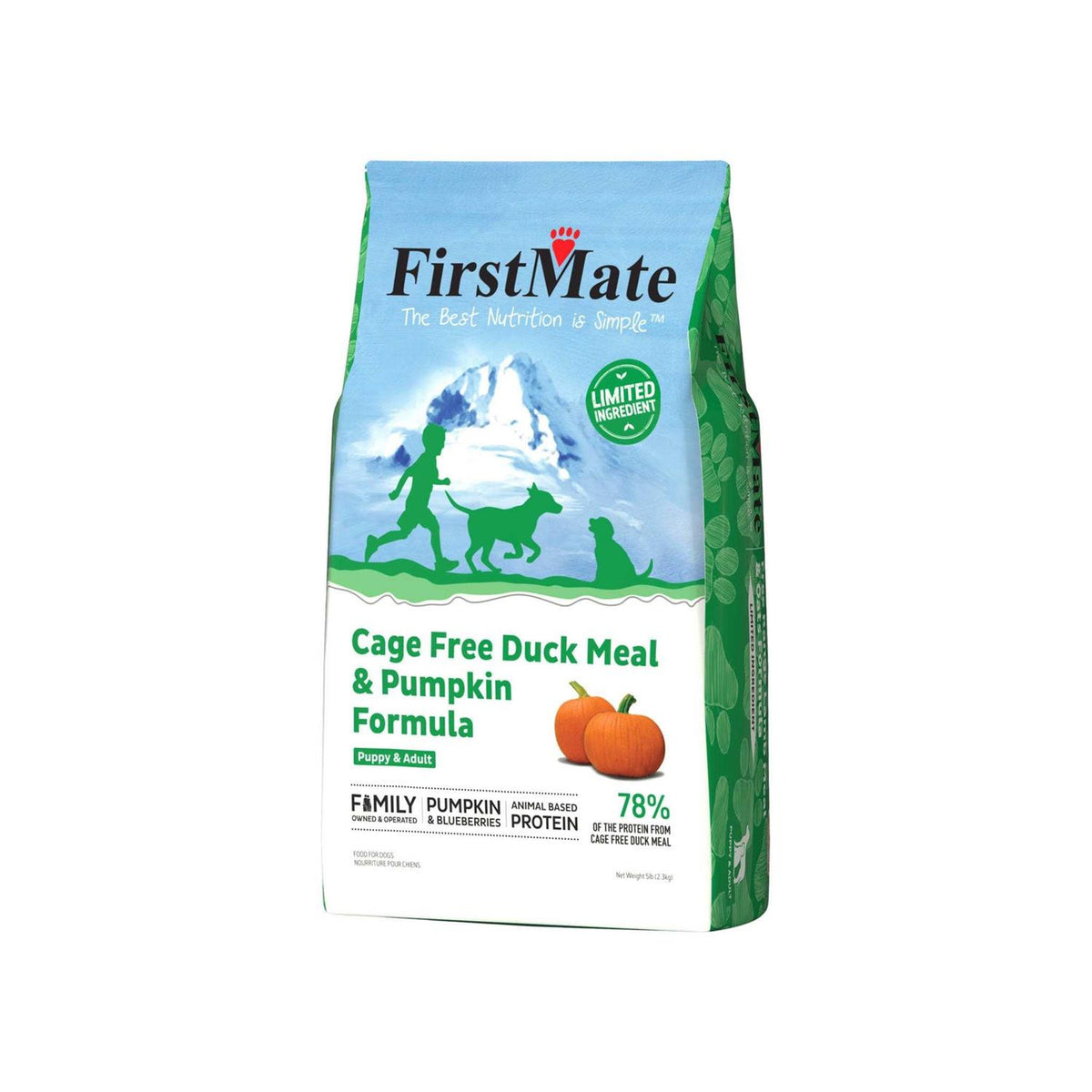 Limited Ingredient Cage-Free Duck Meal & Pumpkin Formula Dry Dog Food P5395